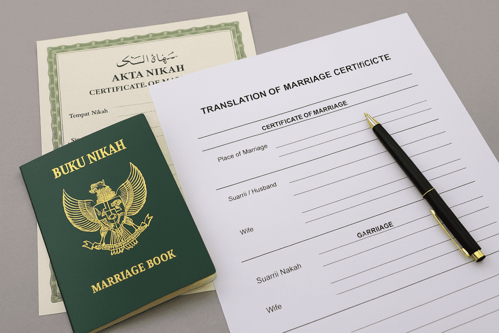 Jasa Penerjemah Dokumen Buku Nikah