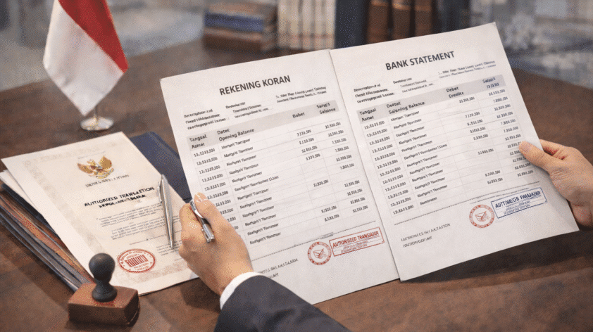 Jasa Penerjemah Rekening Koran