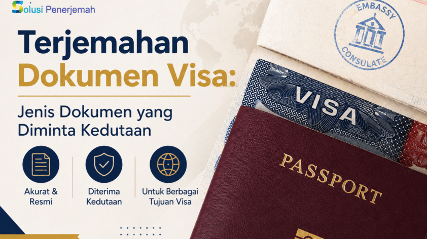 Terjemahan Dokumen Visa: Jenis Dokumen yang Sering Diminta Kedutaan