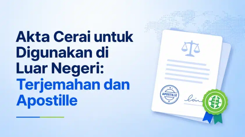 Akta Cerai untuk Digunakan di Luar Negeri: Terjemahan dan Apostille