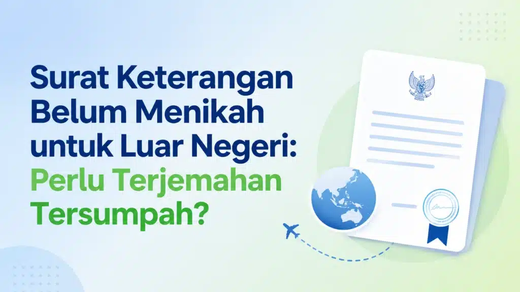 Surat Keterangan Belum Menikah untuk Luar Negeri: Perlu Terjemahan Tersumpah?