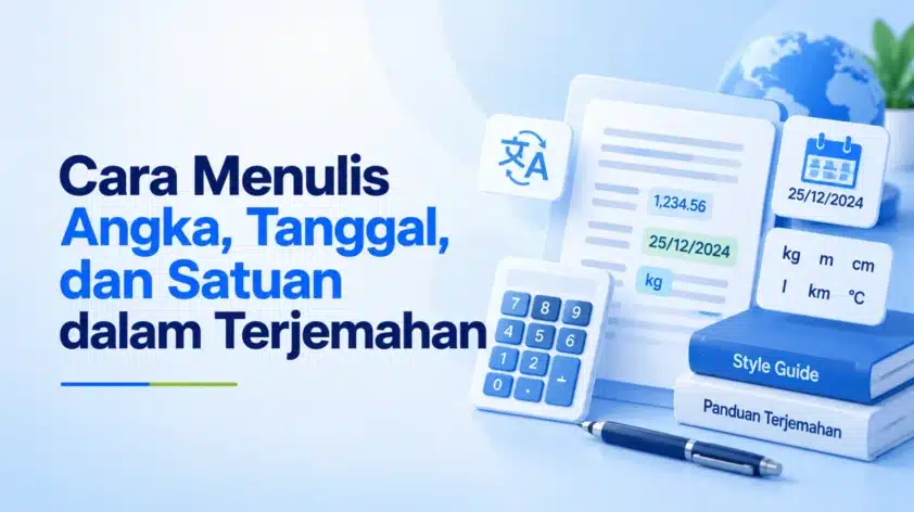Cara Menulis Angka, Tanggal, dan Satuan dalam Terjemahan